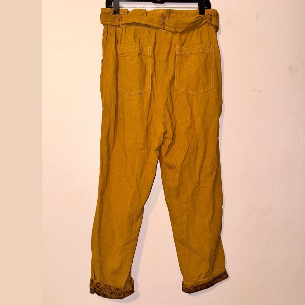 Anthropologie Orange Brown Malin Utility Pants Size M NWOT! - Picture 6 of 10